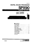 Yamaha SPX-90 - Service Manual 